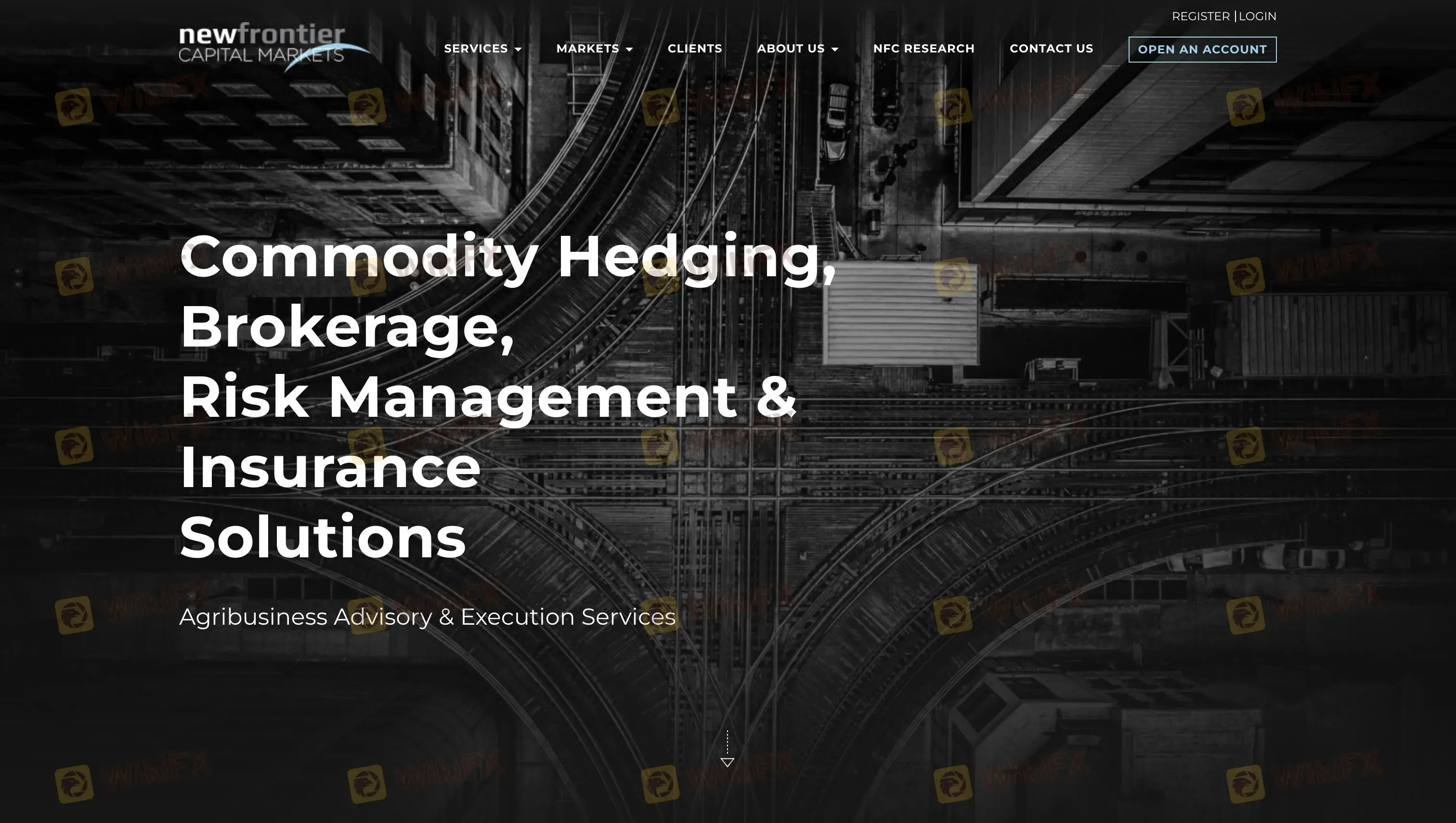 New Frontier'in ana sayfası