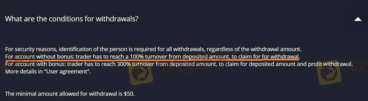 Deposit and Withdrawal