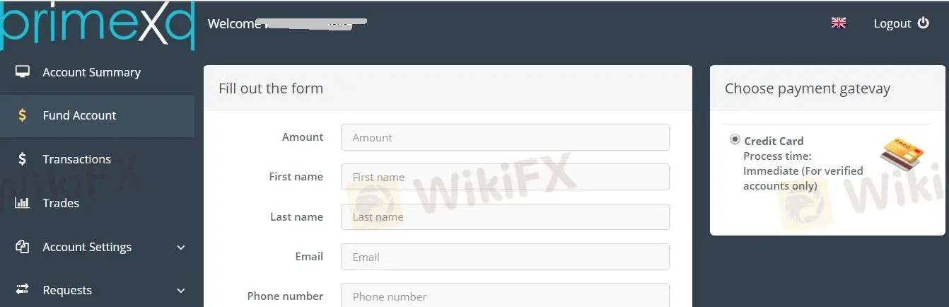 Deposit & Withdrawal