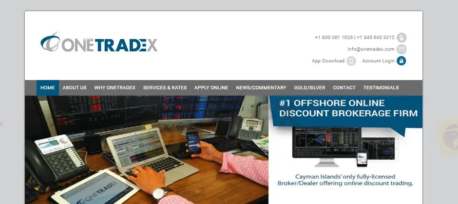 OneTRADEx's homepage