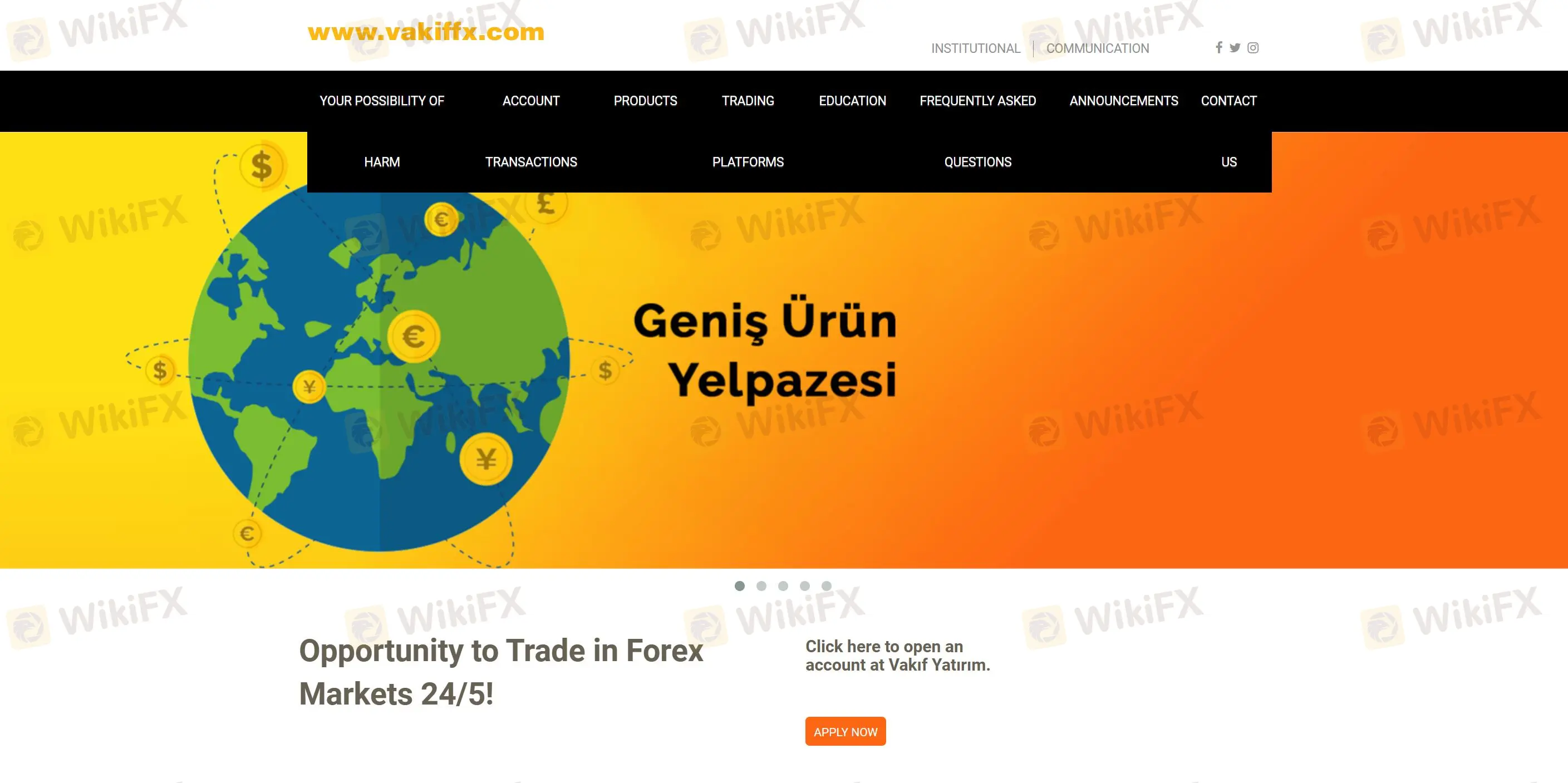 Vakif FX Information Vakif FX Information