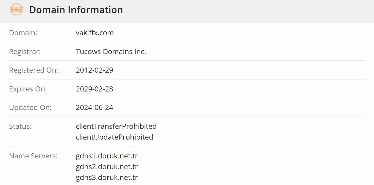 Является ли Vakif FX надежным?
