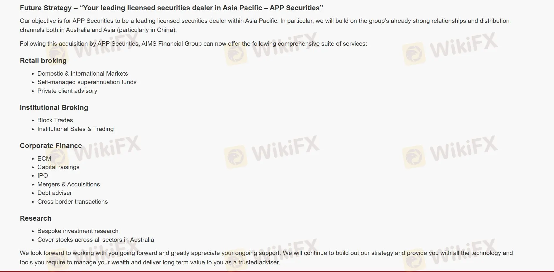 Products and Services