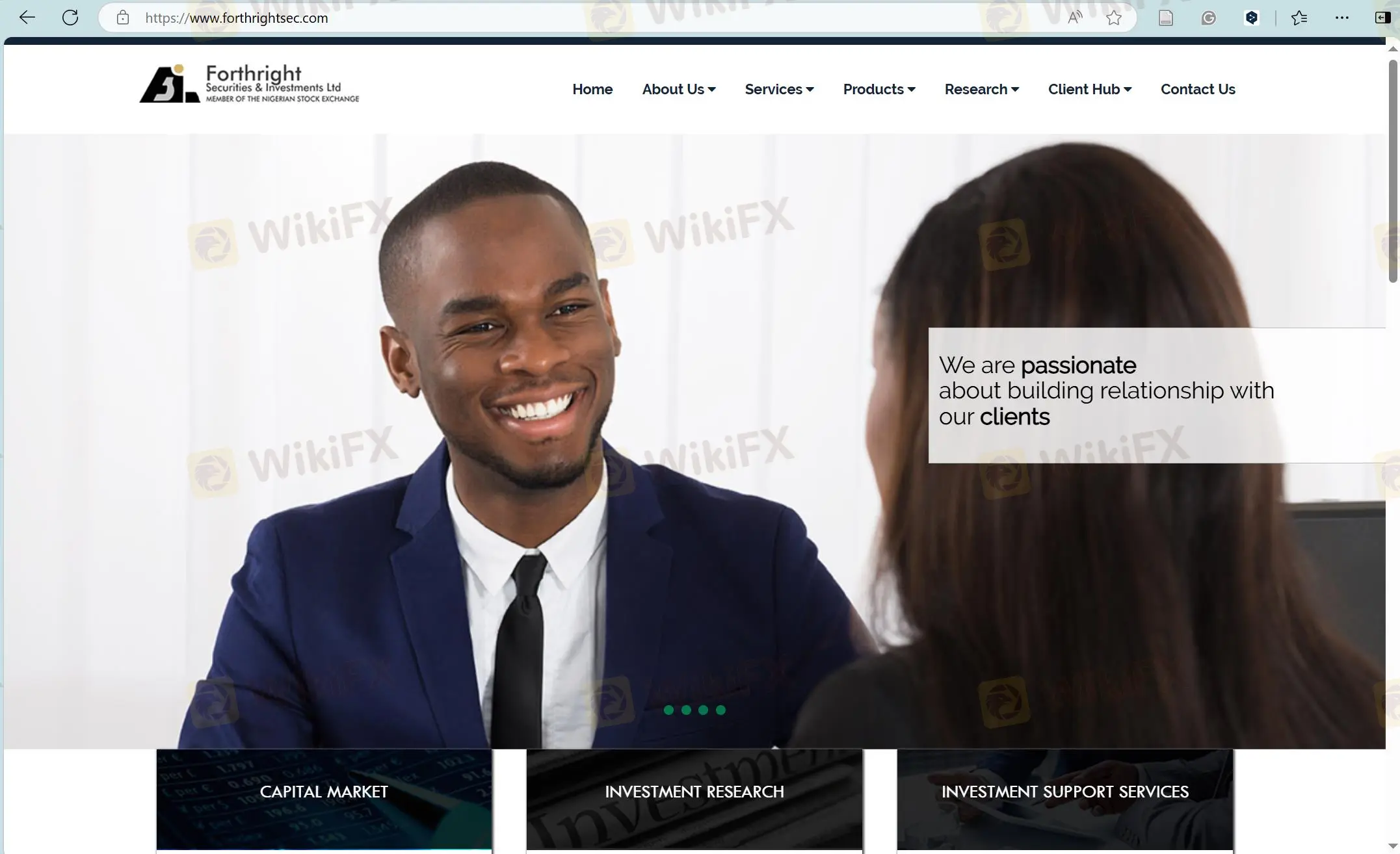 Forthright Securities' page d'accueil Forthright Securities' page d'accueil