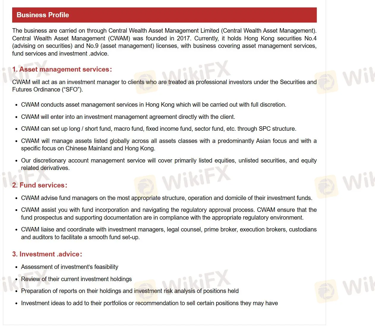Produits et services