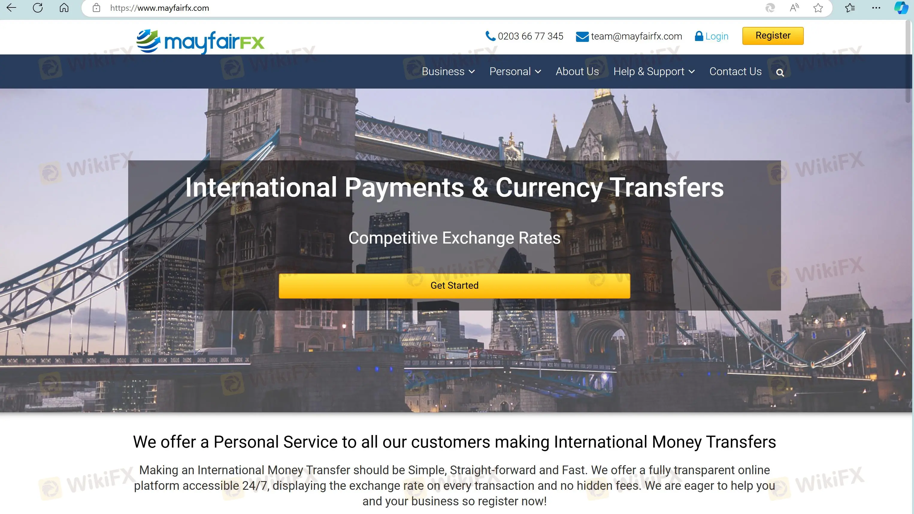 Mayfair FX's homepage