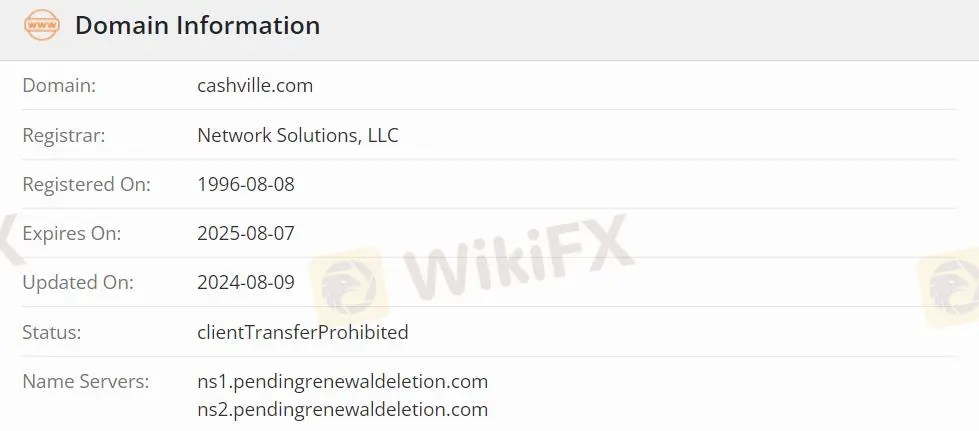 Impormasyon tungkol sa CASHVILLE