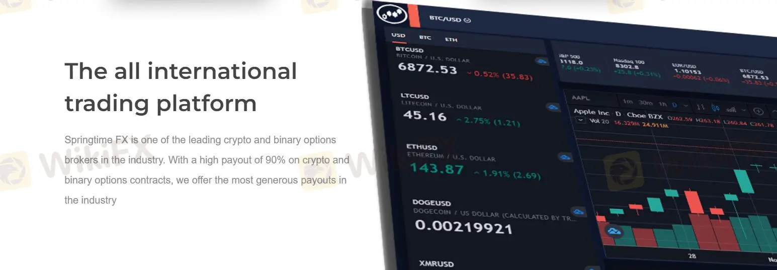 What Can I Trade on SPRINGTIME FX?