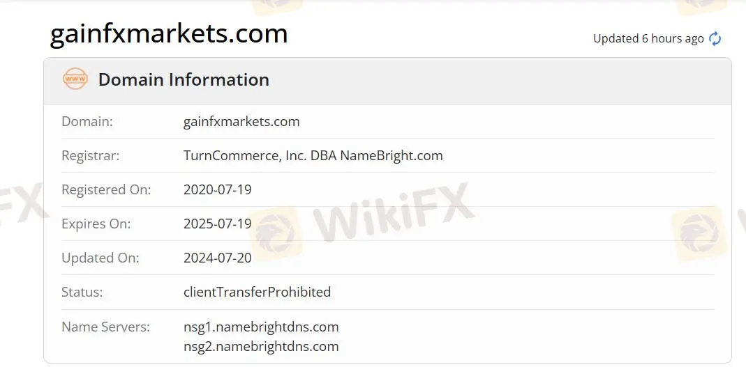 GainfxMarkets 是否合法？