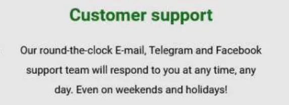 Customer Support Options