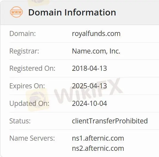 Impormasyon ng Domain
