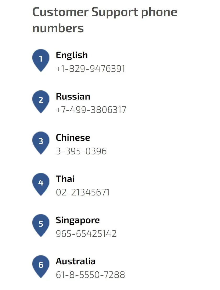 Customer Support Options