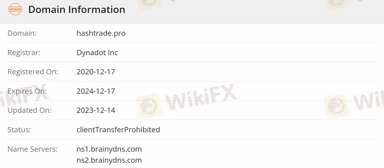 Легитимность HashTrade