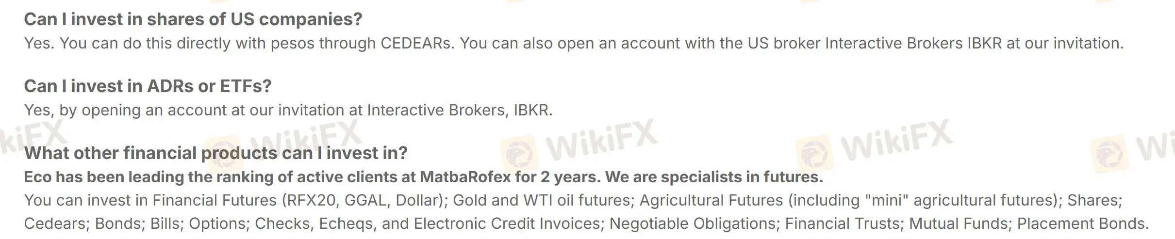 No que posso investir na Eco?