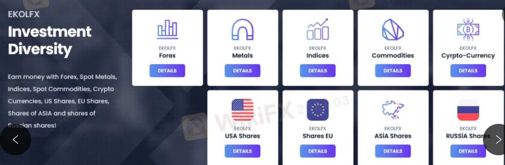 Bạn có thể giao dịch gì trên EKOLFX? Bạn có thể giao dịch gì trên EKOLFX?