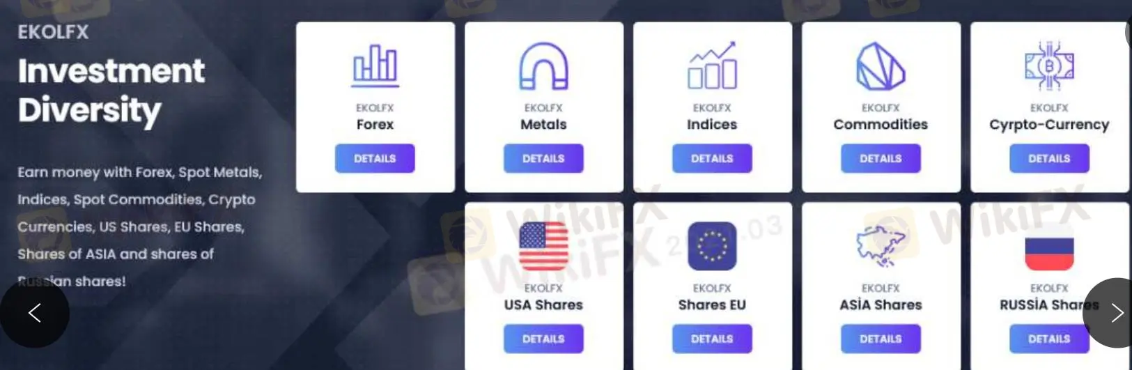 ¿Qué puedo negociar en EKOLFX?