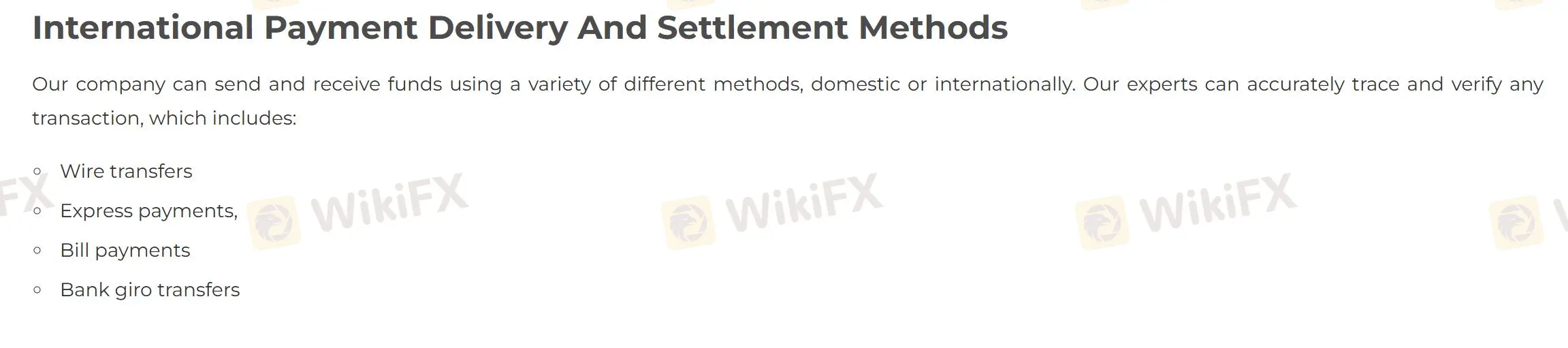 Deposit and Withdrawal