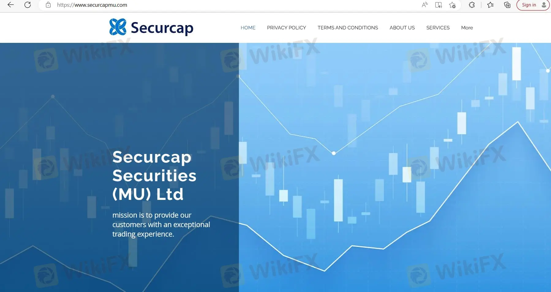 Securcap's homepage Securcap's homepage