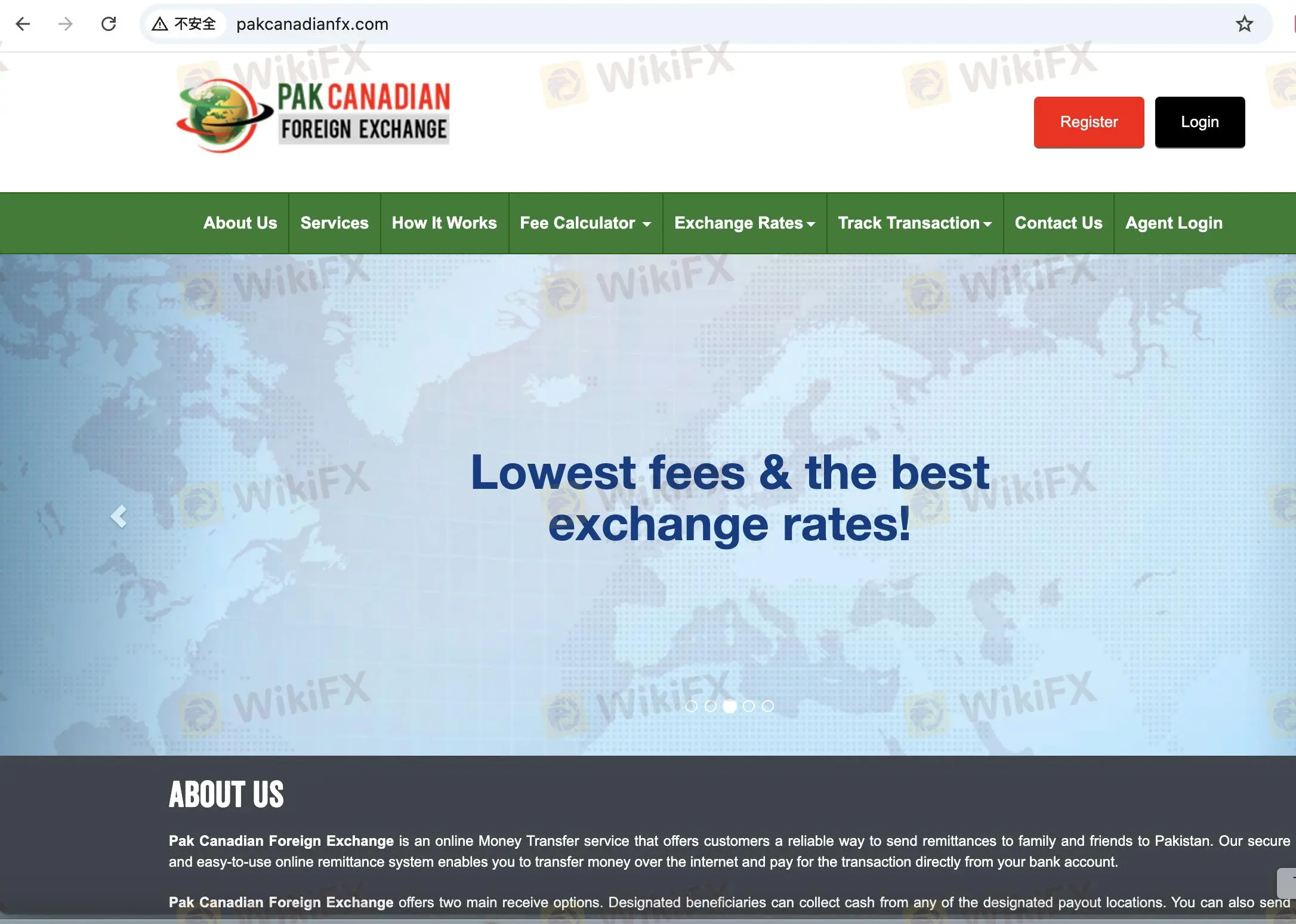 Pak Canadian Foreign Exchange's homepage