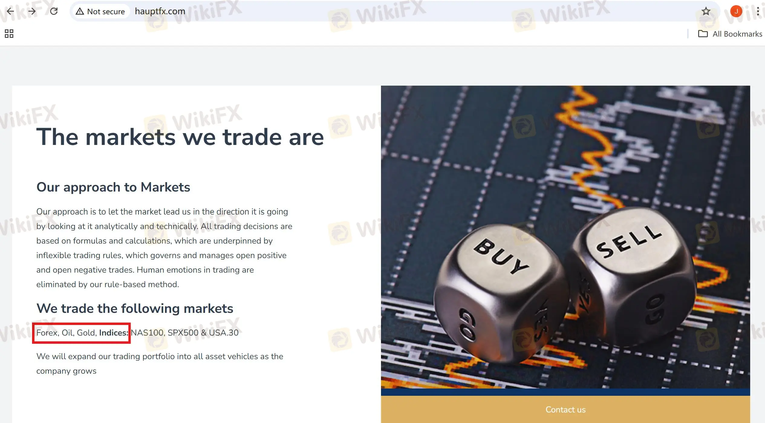 Que puis-je trader sur Haupt FX ?