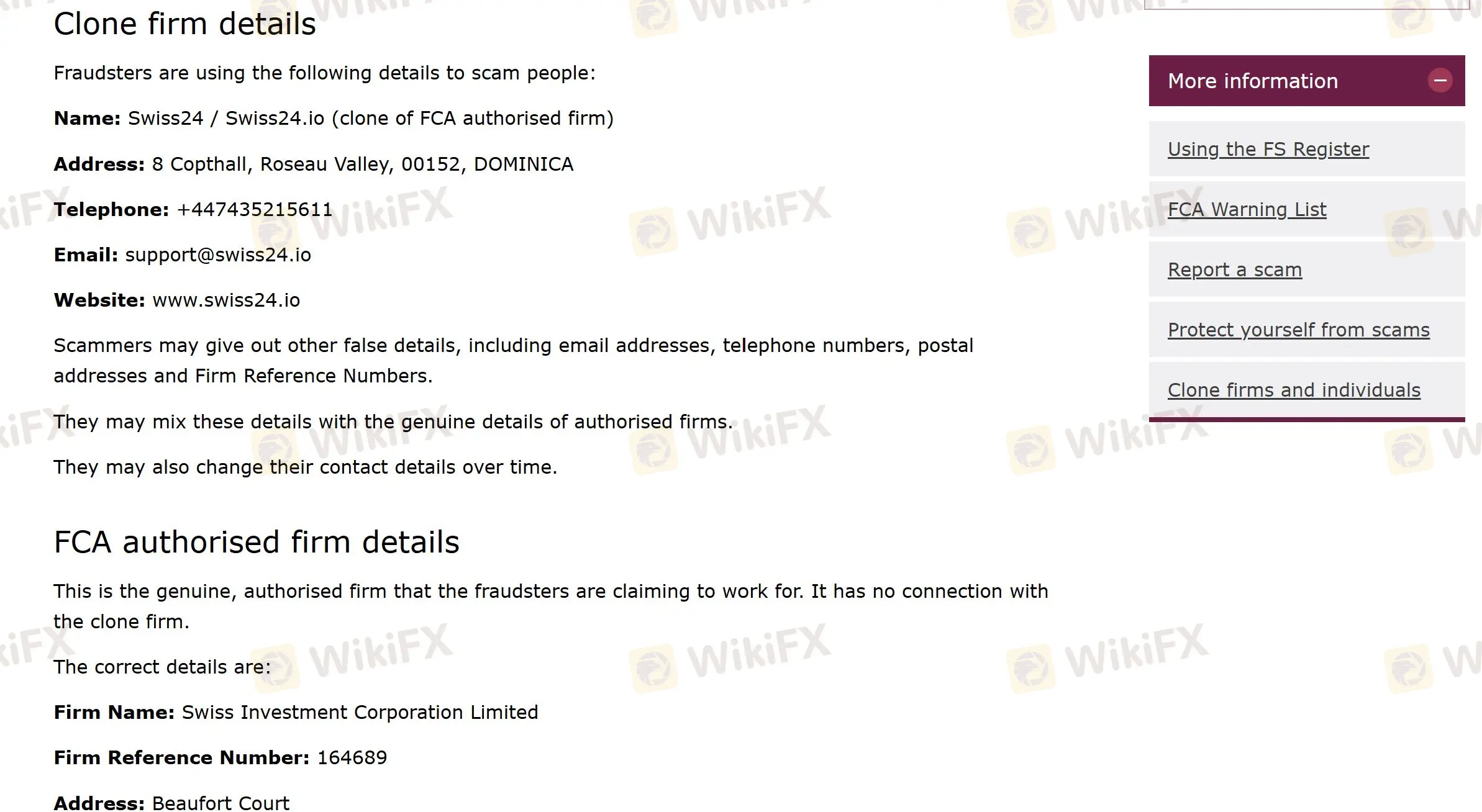 peringatan FCA peringatan FCA