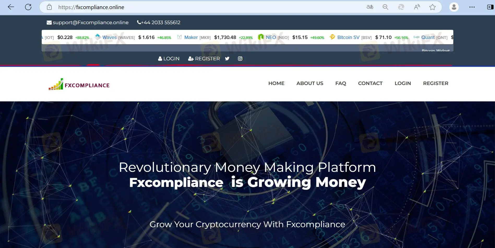 Fxcompliance's ana sayfası