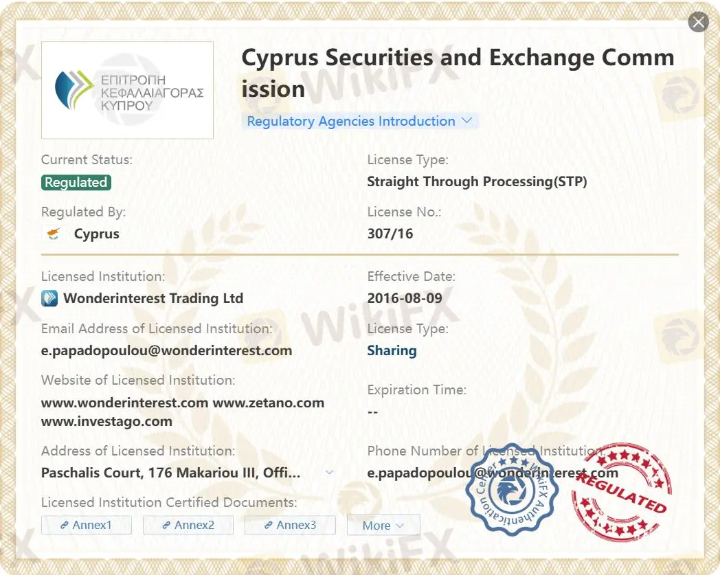 Reguliert durch CySEC Reguliert durch CySEC