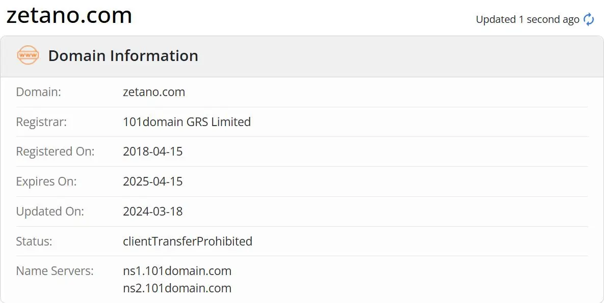 Domain information