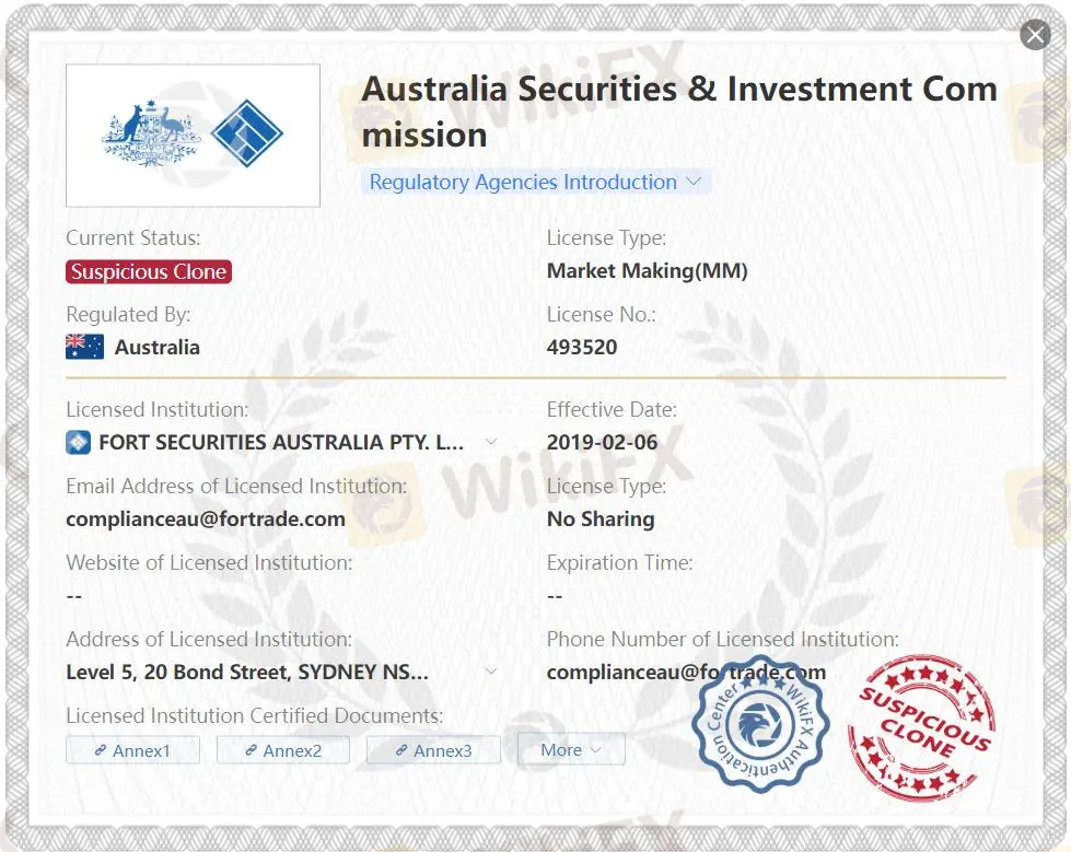 Suspicious clone ASIC license