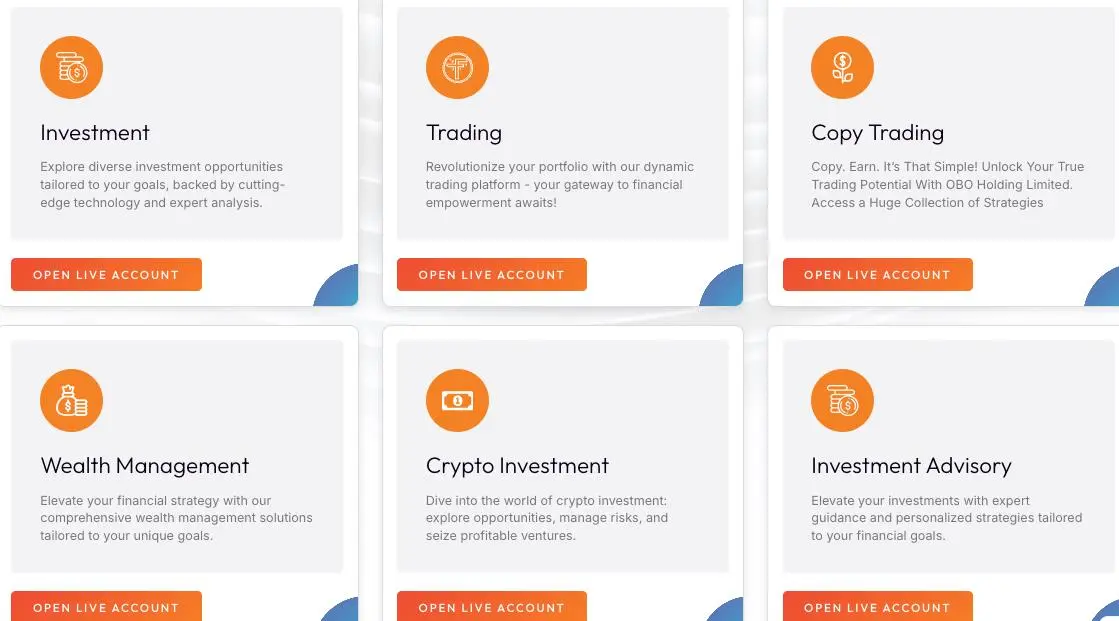 What Can I Trade on Obo Holding Limited? What Can I Trade on Obo Holding Limited?