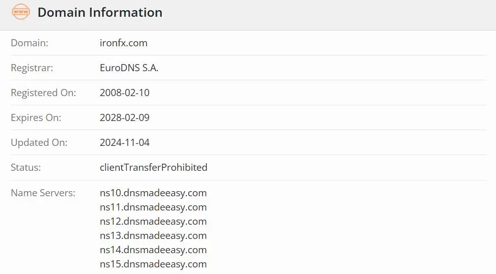 Domain information