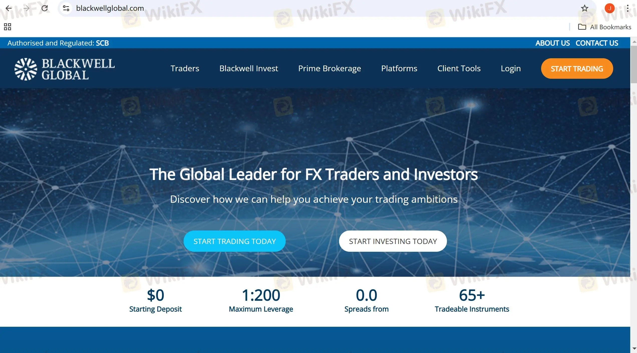 Blackwell Global's homepage