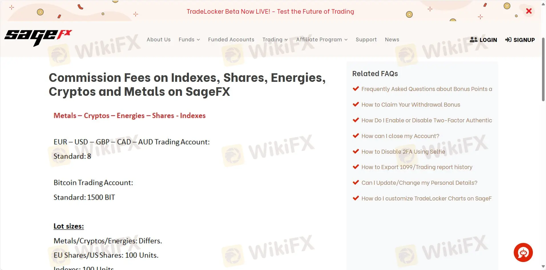 Sage FX Fees