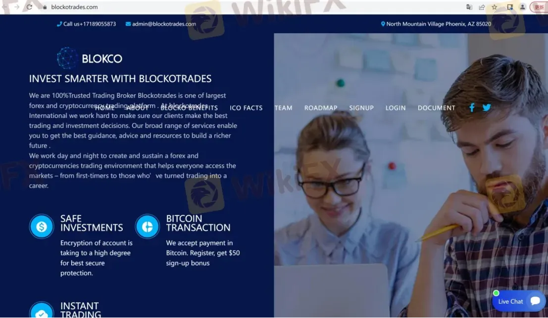 BLOCKOTRADESのホームページ BLOCKOTRADESのホームページ