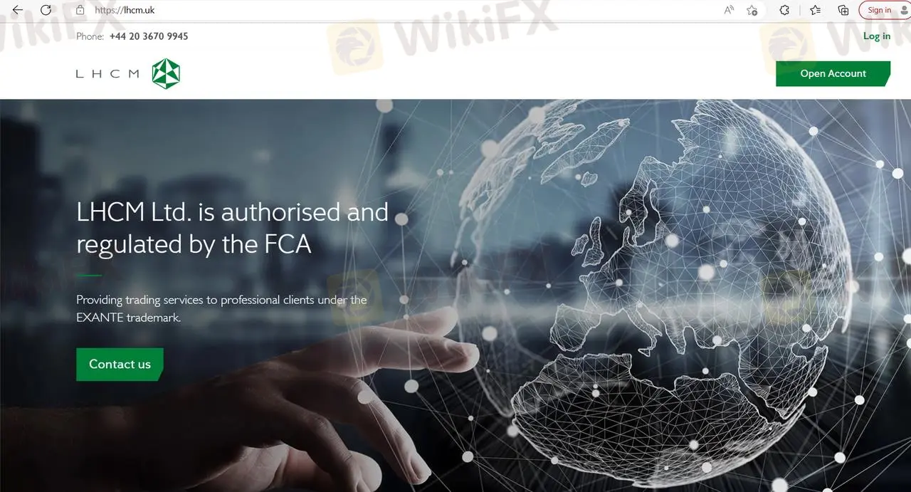 LHCM의 홈페이지