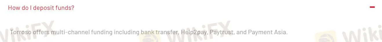 Deposit and Withdrawal