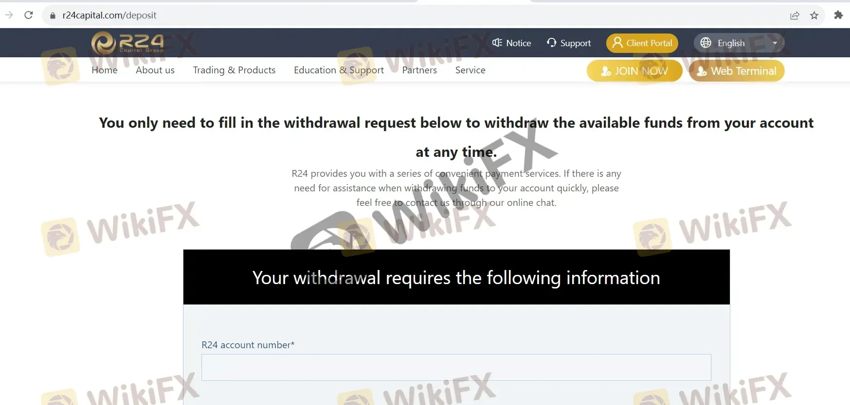 Withdrawal