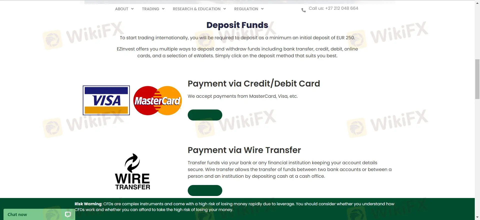 Deposit and Withdrawal