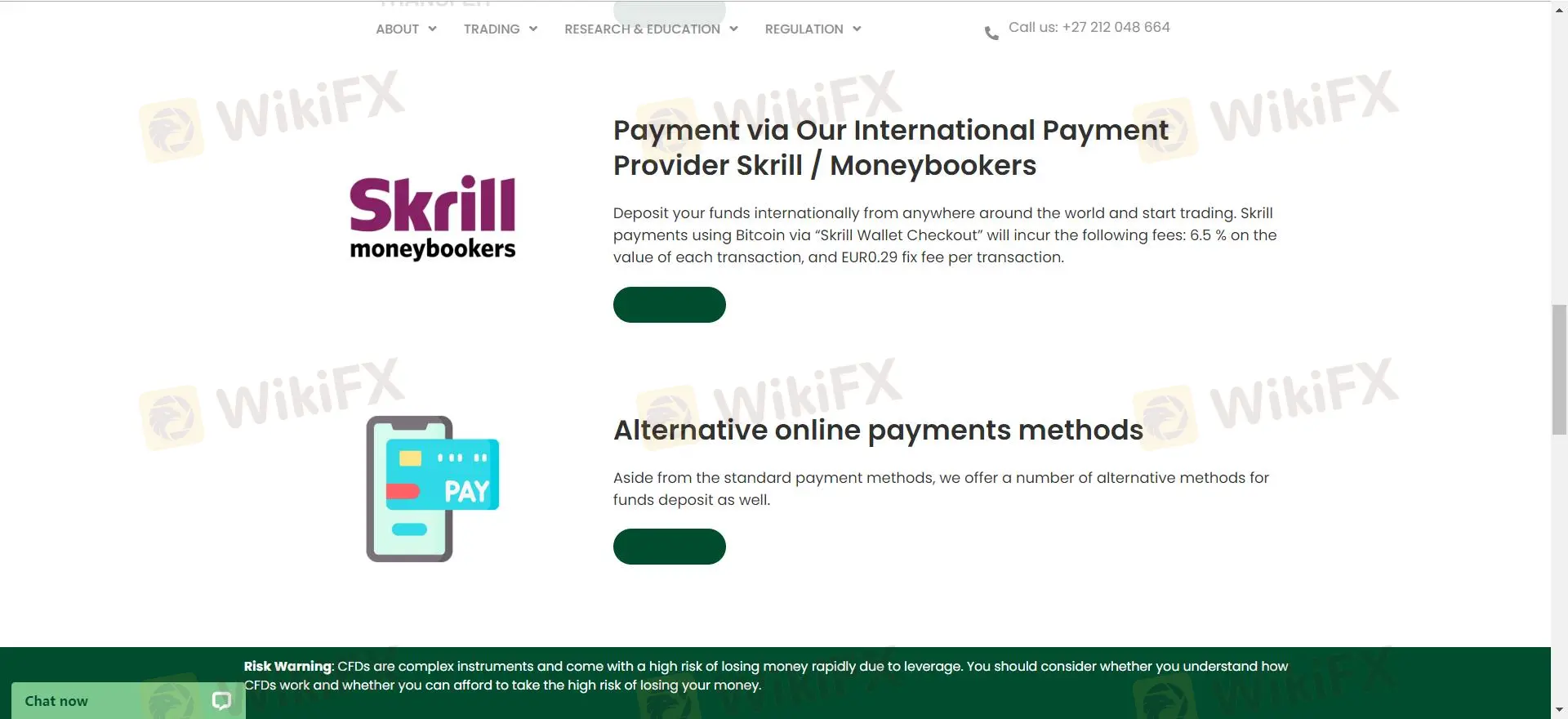 Deposit and Withdrawal