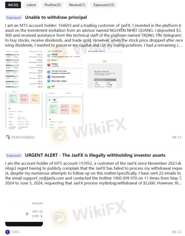 JASFX có đáng tin cậy không?