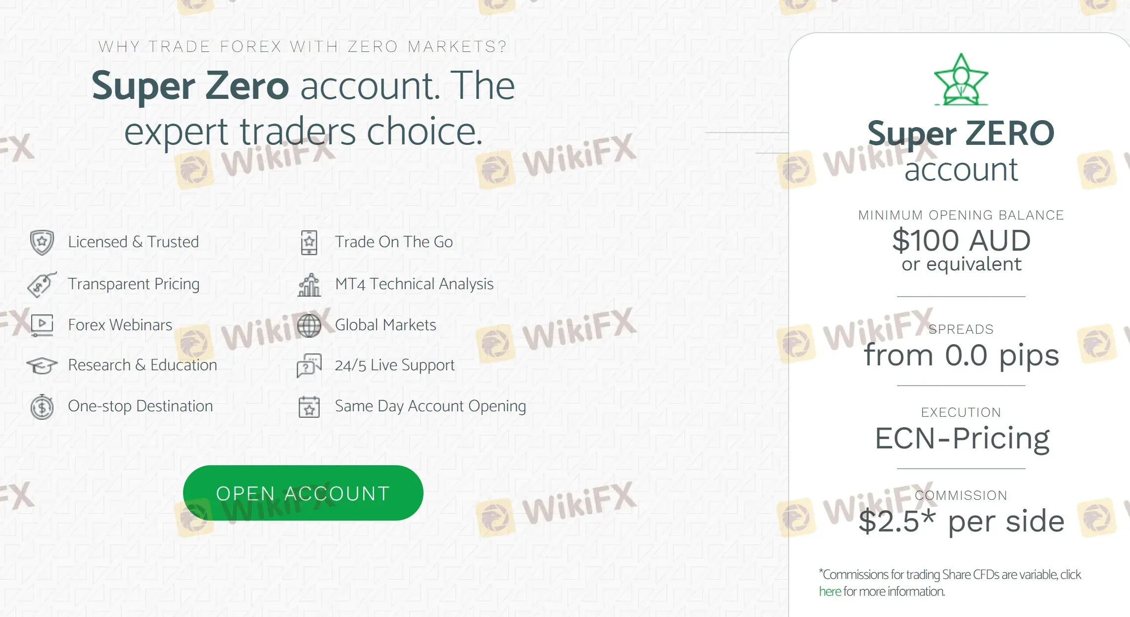 Super Zero account