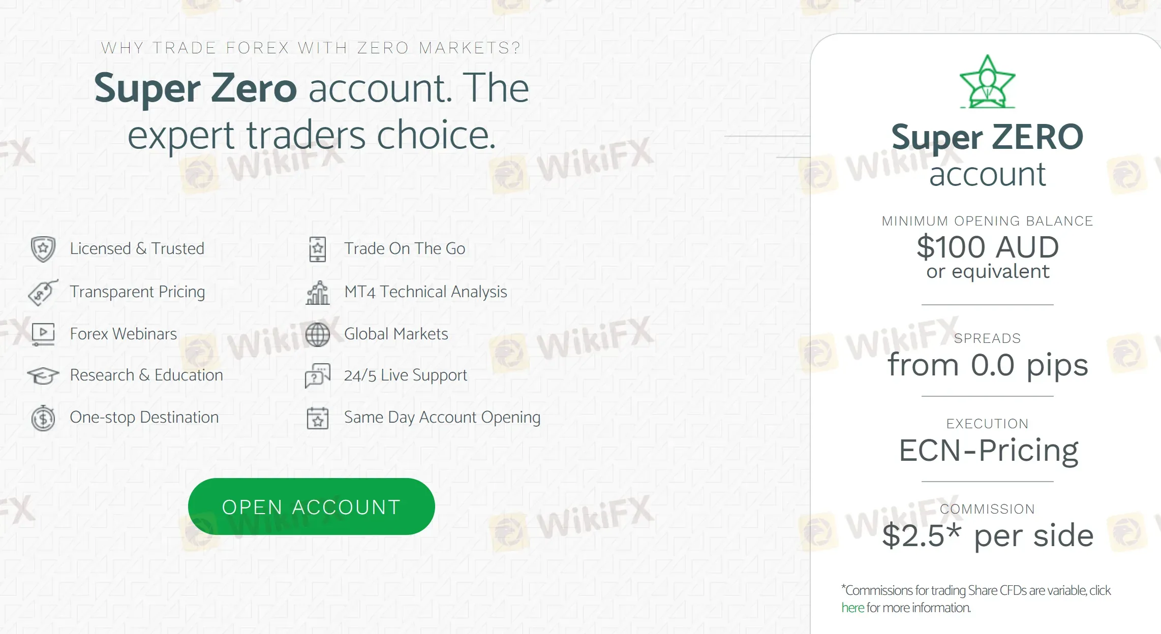Super Zero account