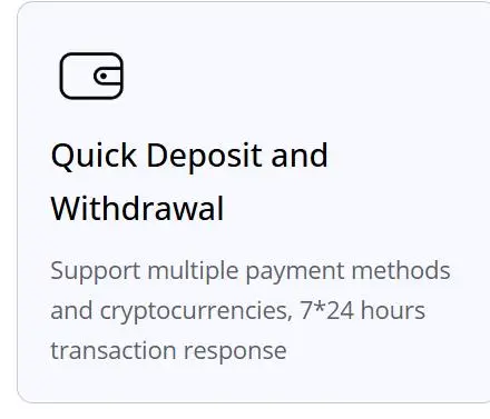 Deposit and Withdrawal Deposit and Withdrawal