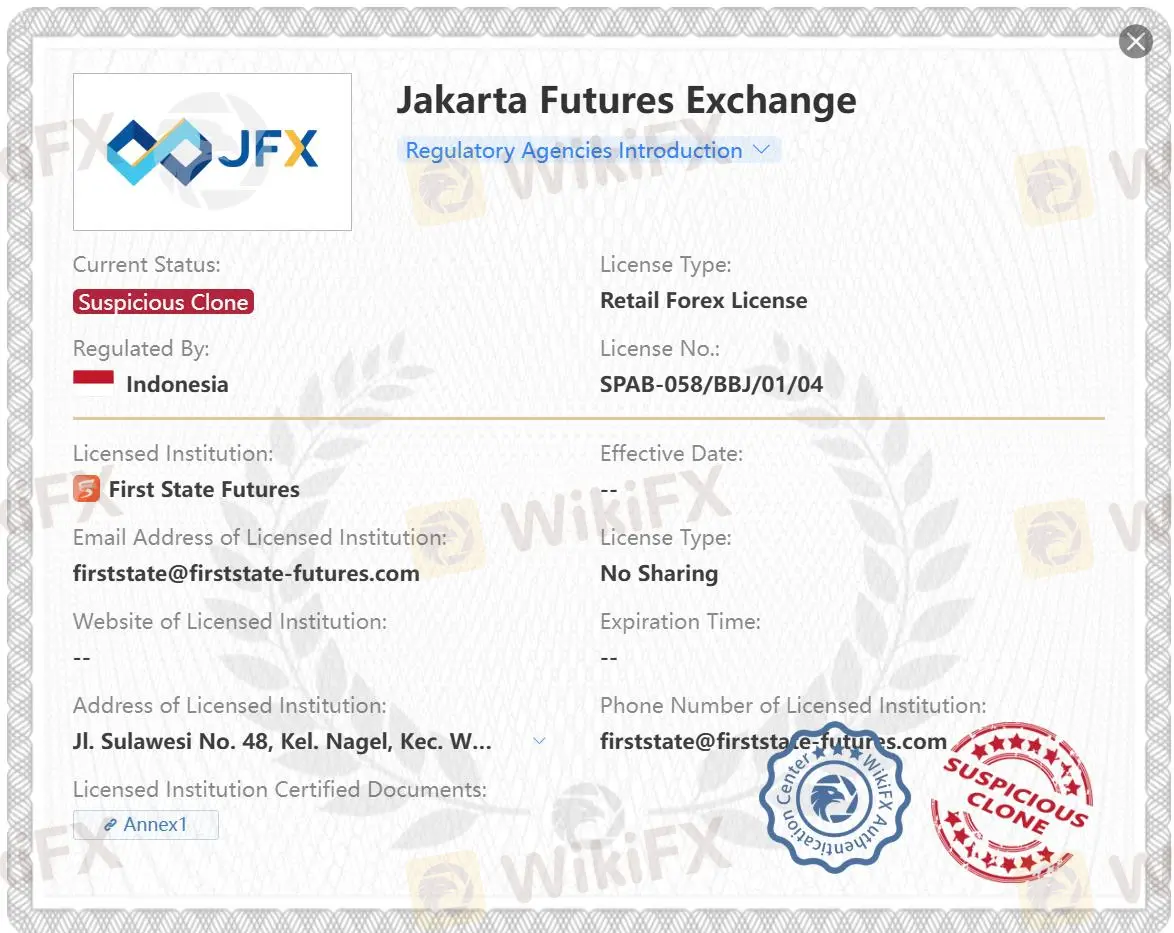 Suspicious clone JFX license