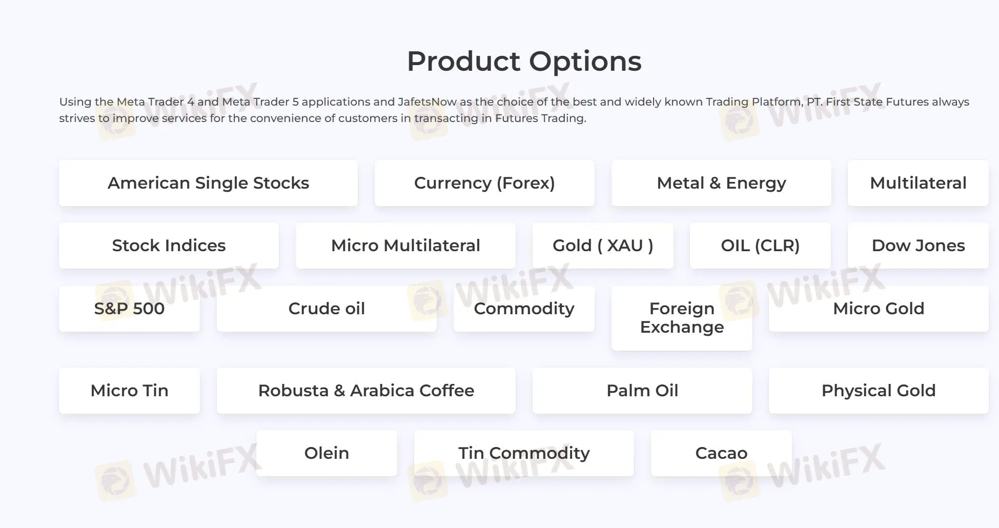 What Can I Trade on First State Futures?