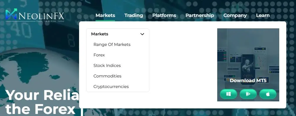 ما يمكنني التداول به على NeolinFX؟ ما يمكنني التداول به على NeolinFX؟