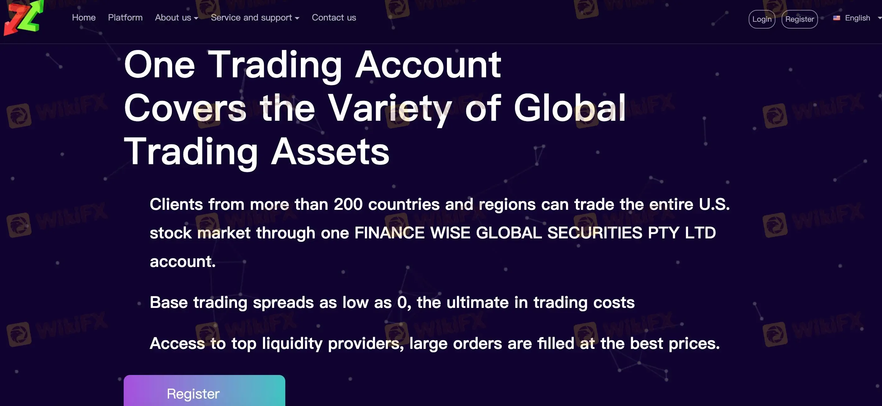 FINANCE GLOBAL SECURITIES' homepage