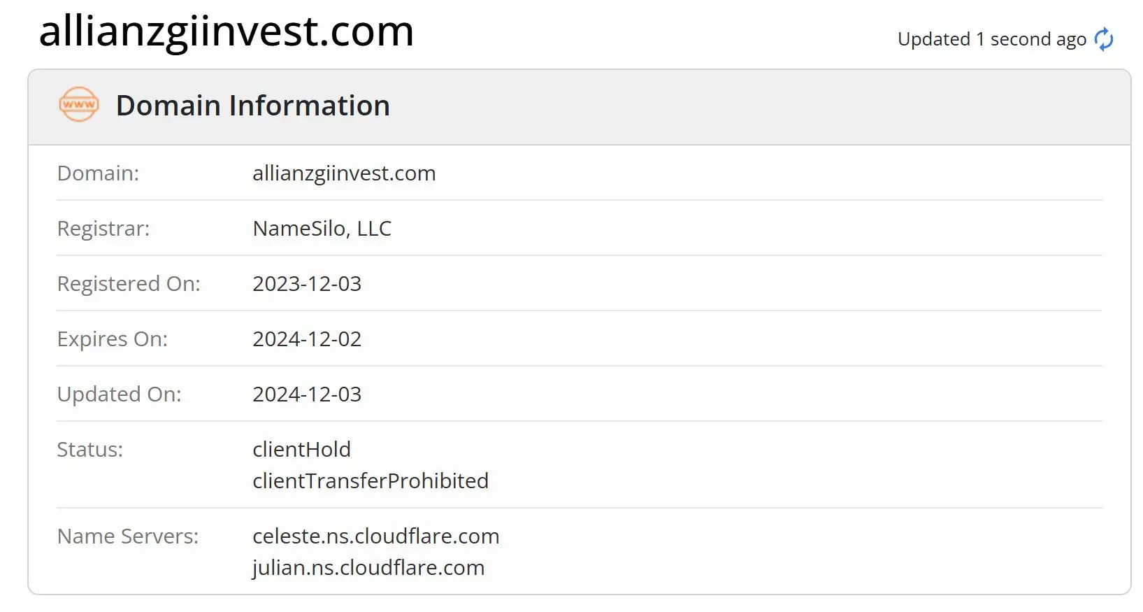 Domain information Domain information