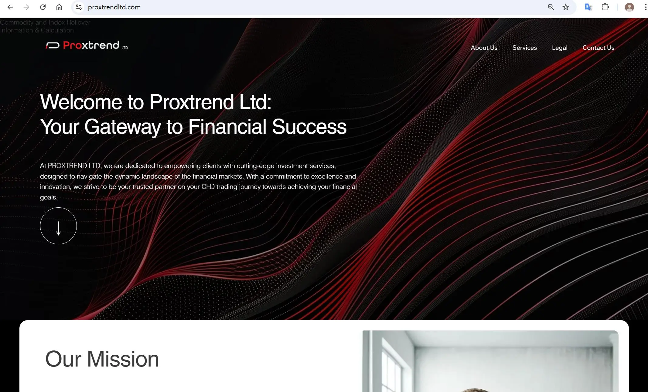 โฮมเพจของ PROXTREND โฮมเพจของ PROXTREND