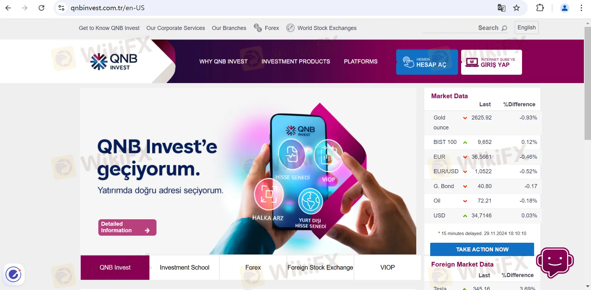 QNB FINANSINVEST's homepage